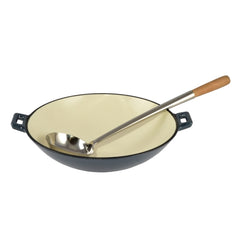 Wok din fonta emailata 37 cm