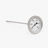 Termometru pentru cuptor cu montaj în zidărie, tijă 30 cm, 0-500°C
