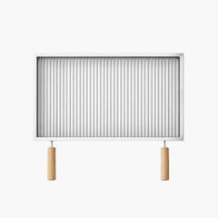 Grătar inox 600 x 400 mm, bare rotative 6 mm, mânere detașabile – Standard