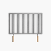 Grătar inox 600 x 400 mm, bare rotative 6 mm, mânere detașabile – ECO