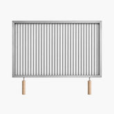 Grătar inox 700 x 500 mm, bare rotative 6 mm, mânere detașabile – ECO