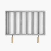Grătar inox 800 x 500 mm, bare rotative 6 mm, mânere detașabile – ECO