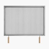Grătar inox 800 x 600 mm, bare rotative 6 mm, mânere detașabile – ECO