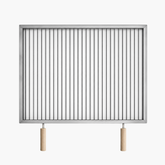 Grătar inox 700 x 600 mm, bare rotative 6 mm, mânere detașabile – ECO