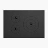Plită din fontă cu trei ochiuri 533 mm x 377 mm