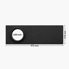 Plită din fontă cu gât burlan 471 mm x 172 mm