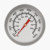 Termometru inox pentru cuptoare pe lemne 500°C