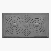 Plită din fontă model cu desen romb 700 mm x 400 mm