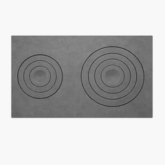 PLITA DIN FONTA CU DOUA OCHIURI 700 mm L x 400 mm l