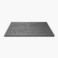 PLITA DIN FONTA CU DOUA OCHIURI FALSE 700 mm L x 400 mm l