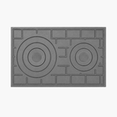 PLITA DIN FONTA CU DOUA OCHIURI 490 mm L x 310 mm l