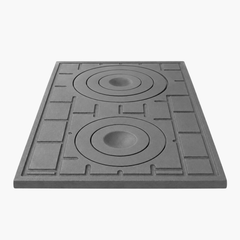 PLITA DIN FONTA CU DOUA OCHIURI 490 mm L x 310 mm l