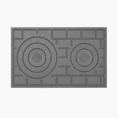 PLITA DIN FONTA CU DOUA OCHIURI 490 mm L x 310 mm l