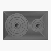 Plita din fonta 870 L x 570 mm l cu doua ochiuri