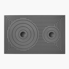 Plita din fonta 870 L x 570 mm l cu doua ochiuri