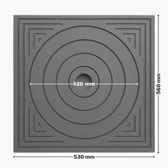 PLITA DIN FONTA 530 mm L x 560 mm l, GROSIME 17 mm