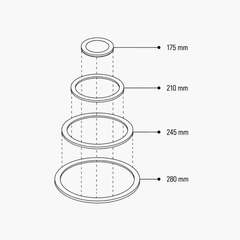 Plită din fontă cu un ochi 400 mm x 400 mm