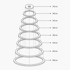PLITA DIN FONTA 650 mm L x 650 mm l