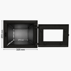 Cuptor pentru sobă pe lemne cu ușă din fontă 325 x 255 mm