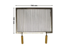 Grătar inox 700x500mm - ECO