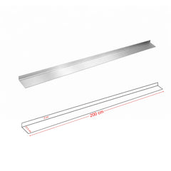 PROFIL DIN INOX PENTRU MONTAJ UȘI DIN FONTĂ - 1 mm