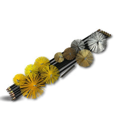 Trusa profesionala de curatat hornuri 13ml bastoane cu blocator D20 perii fir otel si nylon D125, D150, D180, D200, D250, D300