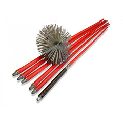 Trusa profesionala de curatat hornuri cu perie din otel de diametru 150mm