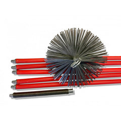 Trusa profesionala de curatat hornuri cu perie din otel de diametru 125mm