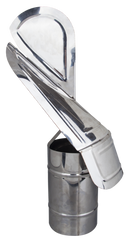 CAPAC TERMINAL ROTATIV COS FUM INOX DIAMETRU 120 mm