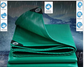 PRELATA IMPERMEABILA CU INELE 120 gr mp DIMENSIUNE 5x6 m, VERDE