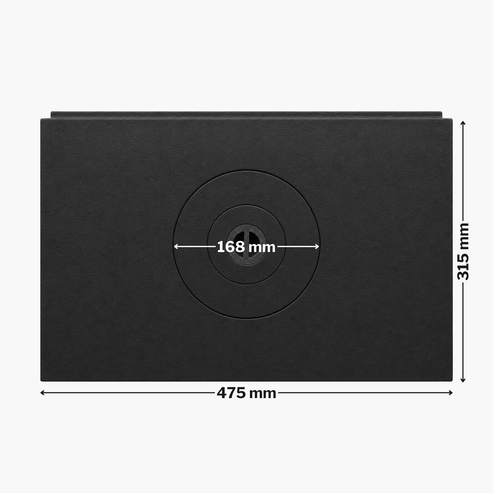 Plita din fontă cu un ochi 475 mm x 315 mm