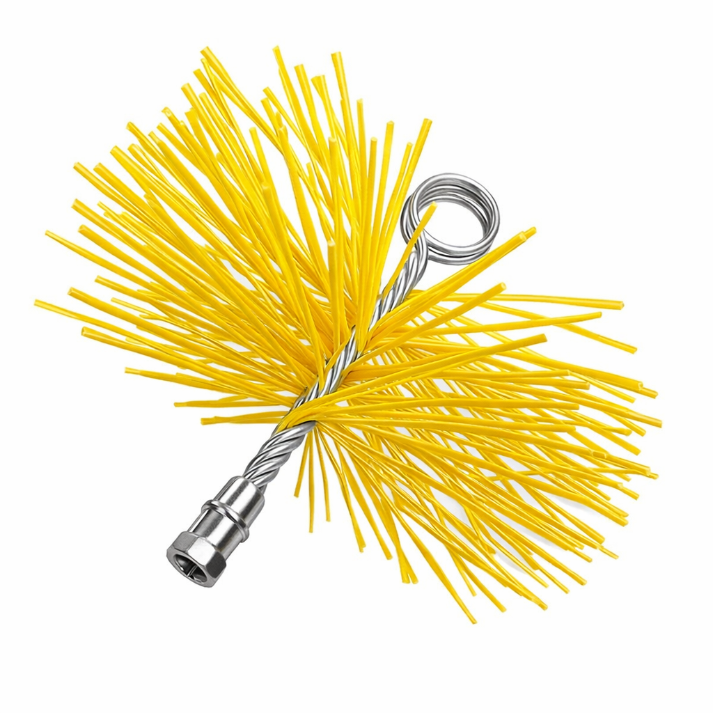 Trusă profesională de curățat hornuri cu perie din nylon 125 mm