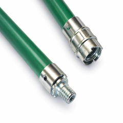 Trusa profesionala de curatat hornuri 8m bastoane cu blocator arc si perie otel plat 125 mm