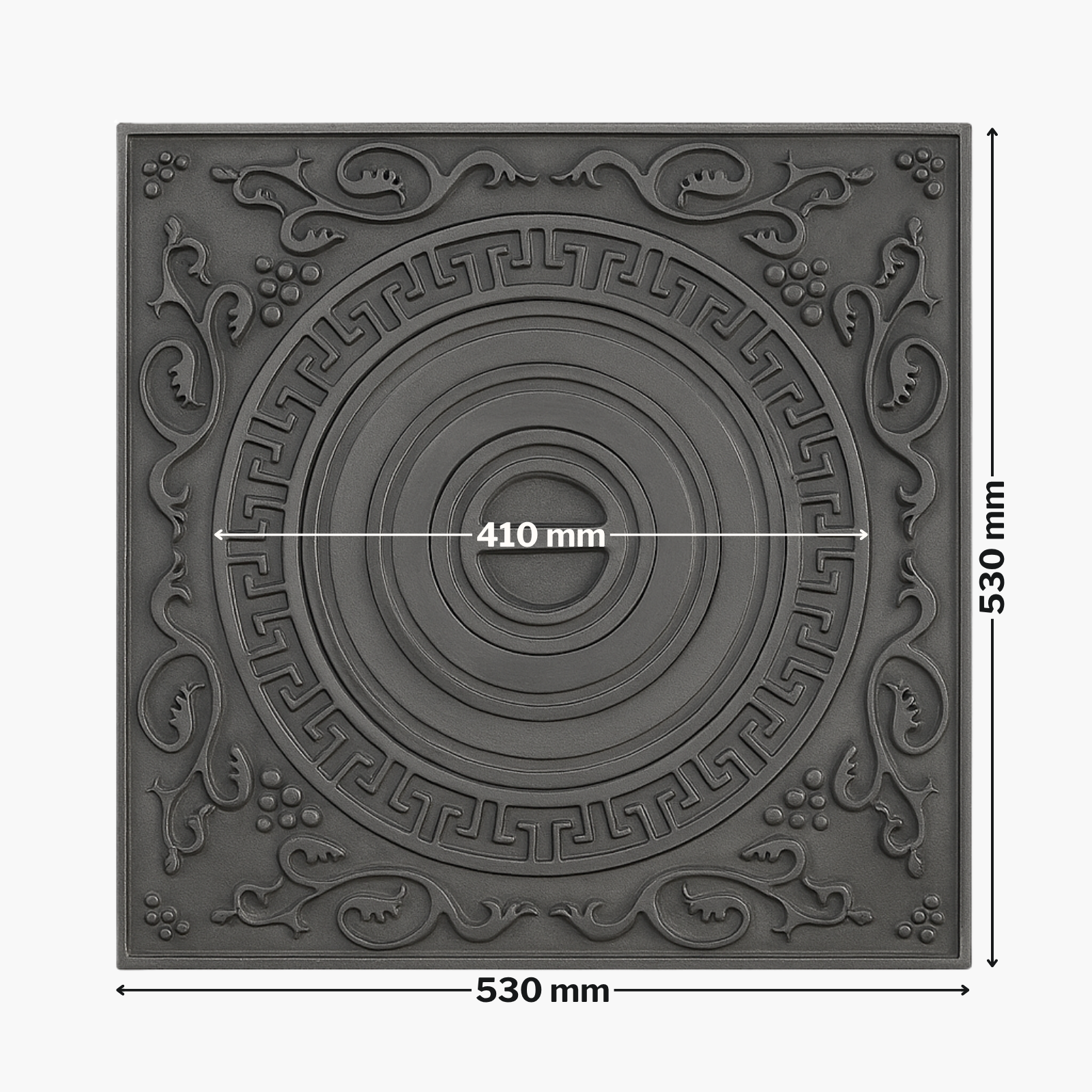 Plită din fontă VS cu desen 530 mm x 530 mm