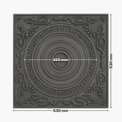 Plită din fontă VS cu desen 530 mm x 530 mm