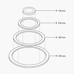 PLITĂ DIN FONTĂ 520 mm L x 540 mm l, GROSIME 20 mm