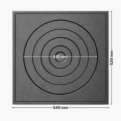 PLITĂ DIN FONTĂ 520 mm L x 540 mm l, GROSIME 20 mm