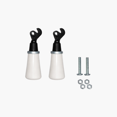 Set mânere ceramice pentru uși de sobă, șemineu și cuptor