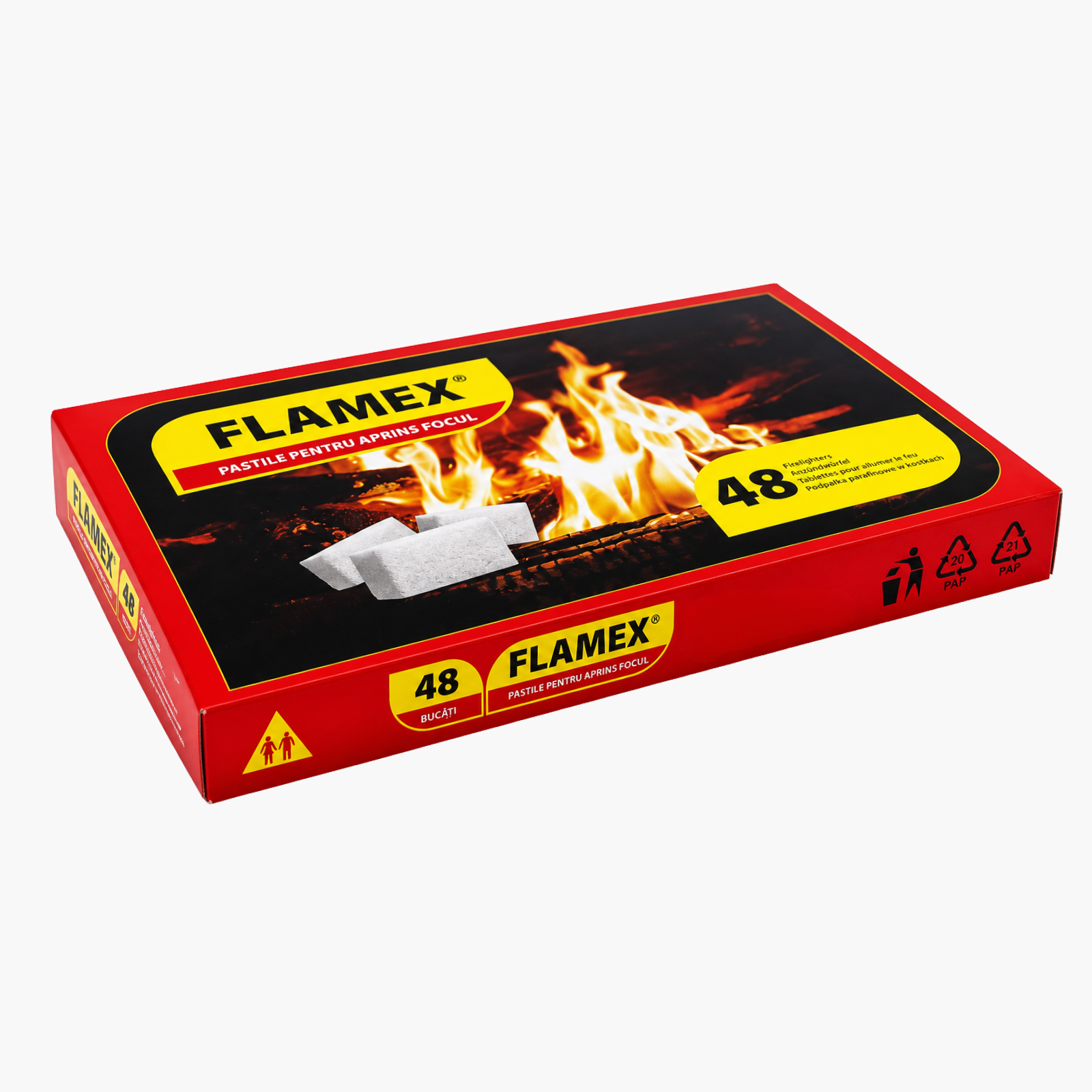 Pastile pentru aprins focul, 48 bucăți