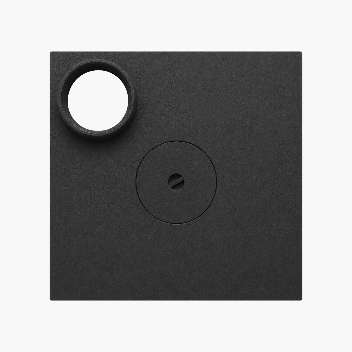 Plita din fontă cu un ochi și gât burlan 380 mm x 380 mm