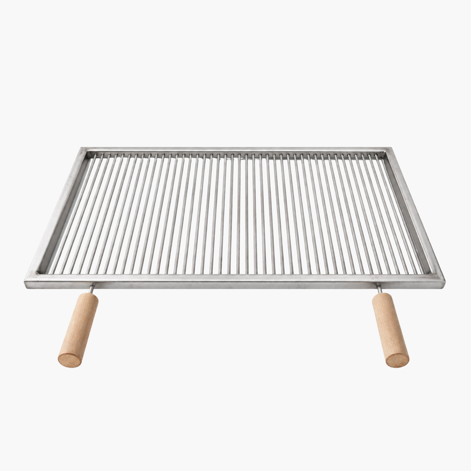 Grătar inox 800 x 500 mm, bare rotative 6 mm, mânere detașabile – Standard