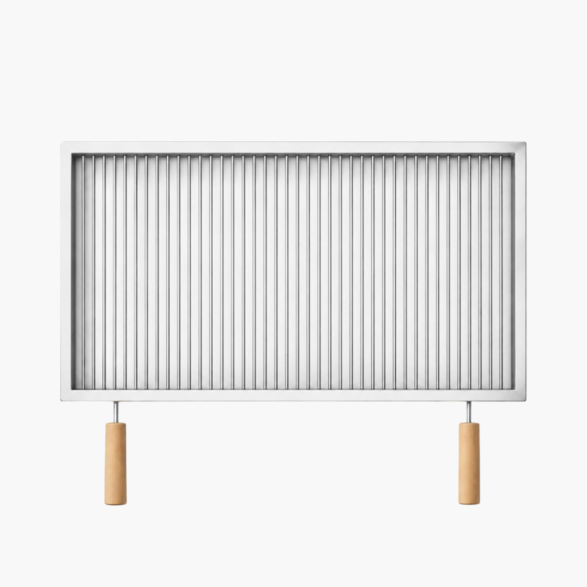 Grătar inox 800 x 500 mm, bare rotative 6 mm, mânere detașabile – Standard