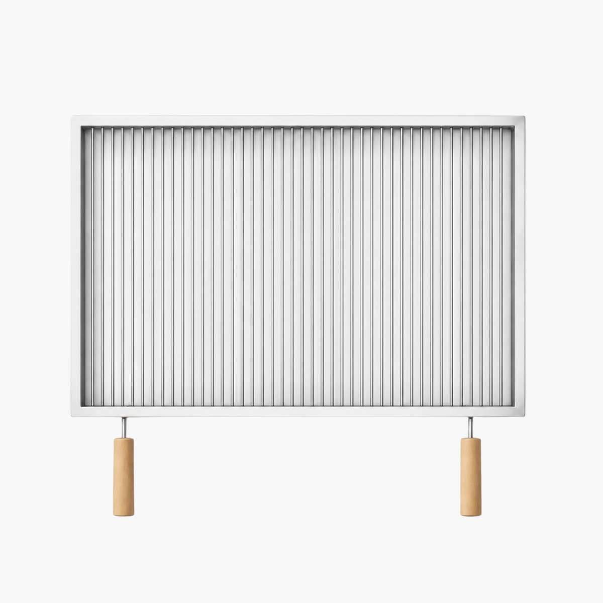 Grătar inox 800 x 600 mm, bare rotative 6 mm, mânere detașabile – Standard