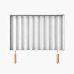 Grătar inox 800 x 600 mm, bare rotative 6 mm, mânere detașabile – Standard