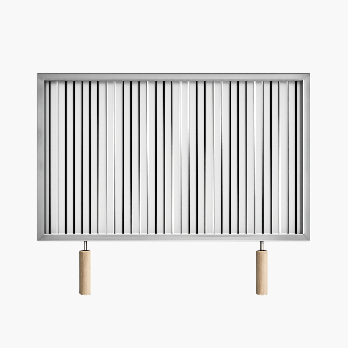 Grătar inox 800 x 500 mm, bare rotative 6 mm, mânere detașabile – ECO