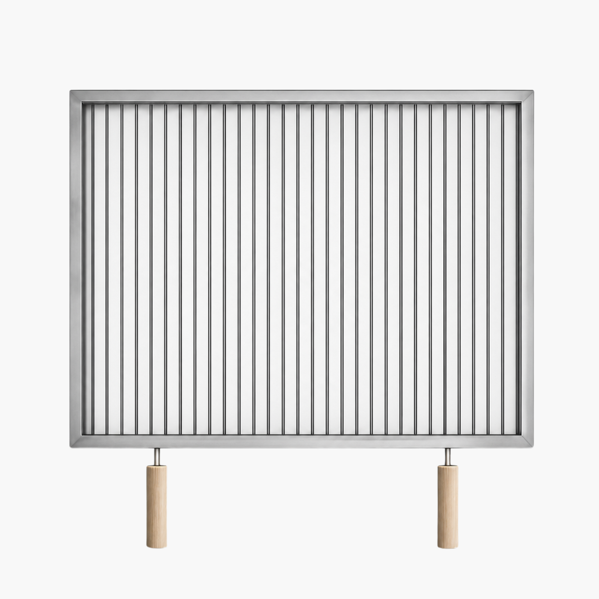 Grătar inox 700 x 600 mm, bare rotative 6 mm, mânere detașabile – ECO