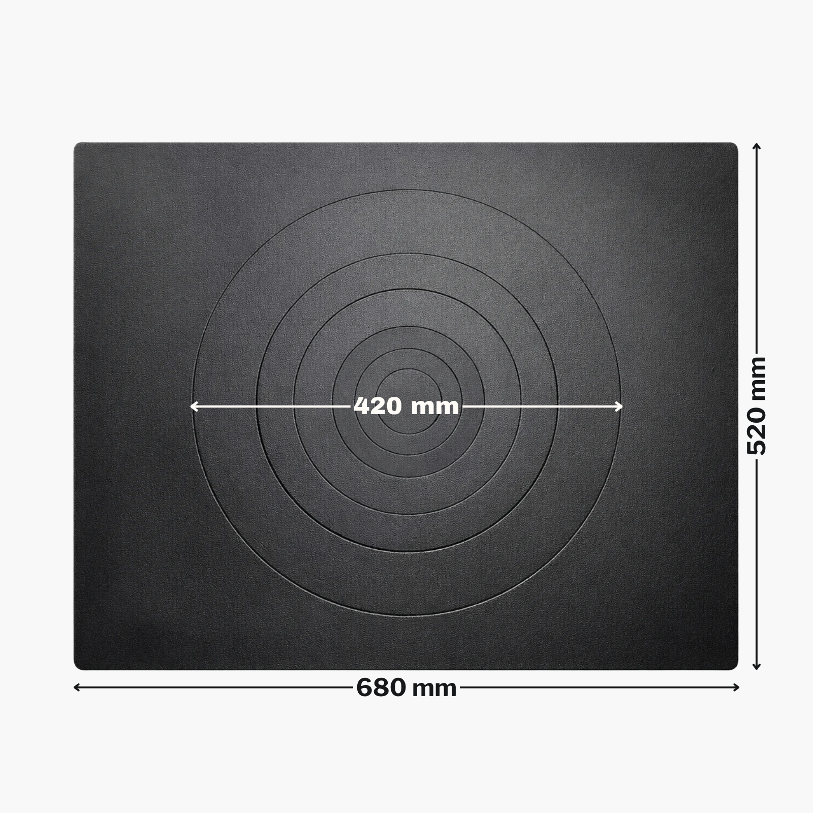 Plită din fontă 680 mm L x 520 mm l