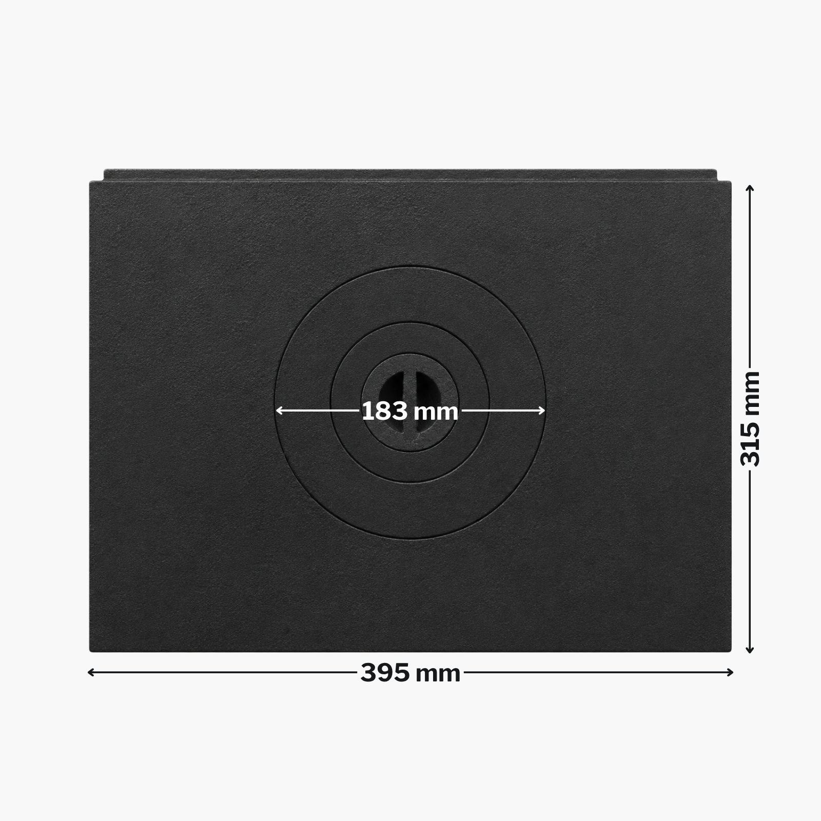 Plita din fontă cu un ochi 395 mm x 315 mm