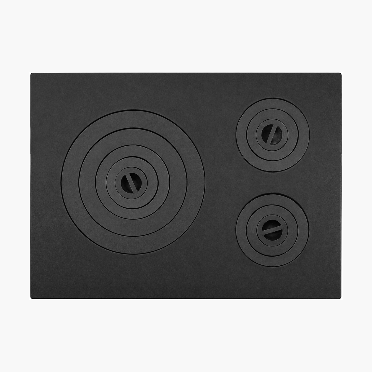 Plita din fonta cu trei ochiuri 645 mmx 470 mm