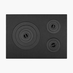 Plita din fonta cu trei ochiuri 645 mmx 470 mm